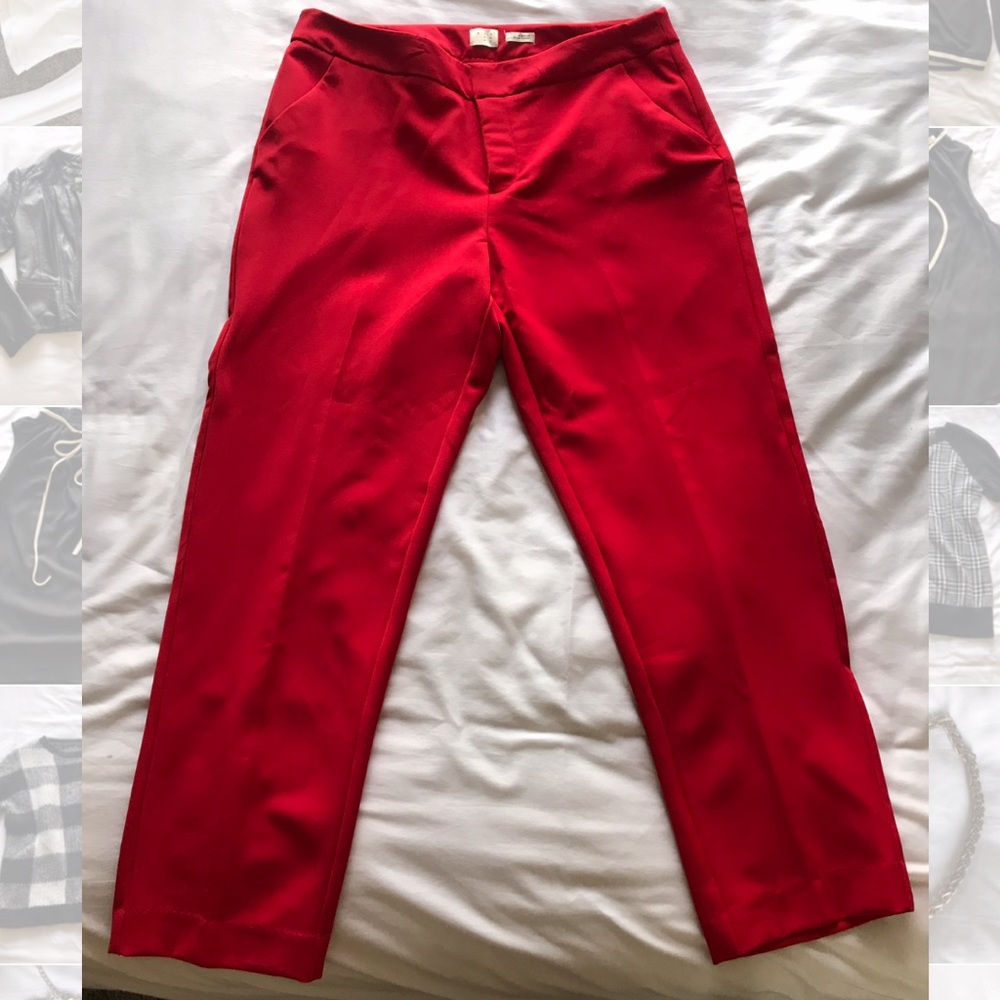 Red work slacks